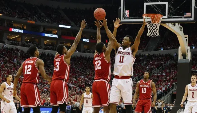 Nebraska Cornhuskers record first NCAA men's tournament win, defeating Troy Trojans 76-47