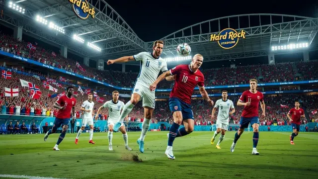 Kane and Haaland Set to Collide as England Face Norway in Miami Quarter-Final