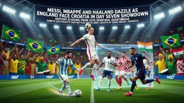 Messi, Mbappé and Haaland Dazzle as England Face Croatia in Day Seven Showdown